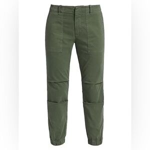 NILI LOTAN Cropped Military Pants in Green 6